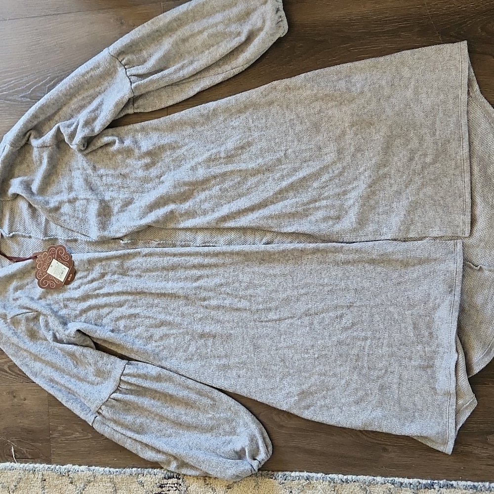 KNOX ROSE Gray Long Sleeve Cardigan Never Been Worn